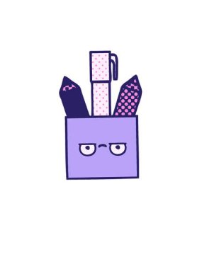 Kalkın ve bir kalem kapının çizgi roman stilinin animasyonunu yüzdürün