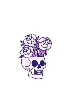 Bir kafatası ve gülün ikonik dövme görüntüsünün yükselişi ve yüzüşü