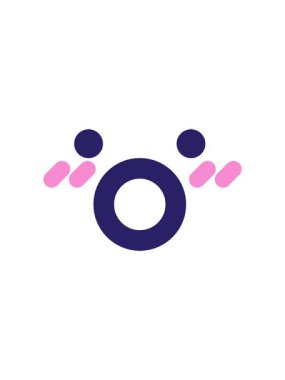 Şaşırmış yüz simgesinin radyoaktif parlayan animasyonu