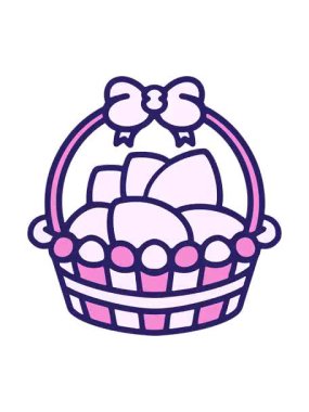 Basit Paskalya Sepeti Animasyonu