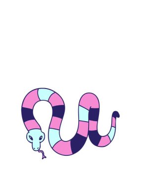 Garip çizgi film yılanının animasyonunu genişletiyorum.