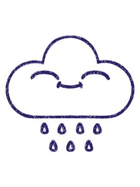 Yağmur Bulutu Kömür Çiziminin canlandırma efekti