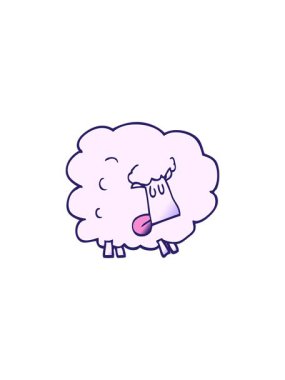 Çizgi film animasyonu satışı. Komik koyunlar.