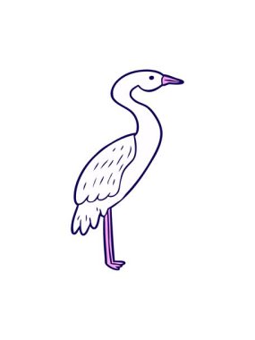 neon ışık efekti çizgi film leyleğinin animasyonu