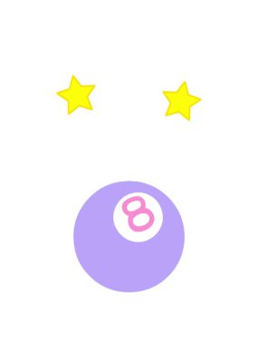 dönen yıldızlar 8 top simgesi biçiminde siyah çizgi şeklinde dövme animasyonu