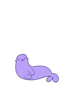 Tatlı fok balığının hareketli animasyonu