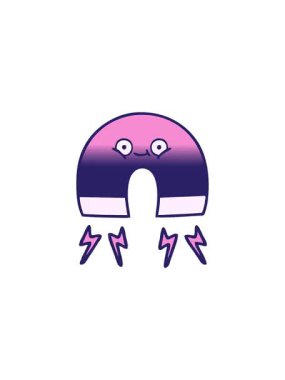 Bir mıknatısın gölgelendirilmiş gradyan çizgi filminin gösterişli satış animasyonu