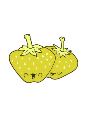 Çizgi film çileklerinin renk animasyonu değişiyor