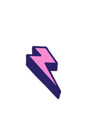 Şimşek karalamalarının ikonik dövme şeklinin animasyonunu genişletiyorum