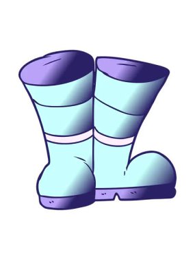 Wellington çizme karikatürünün piksel efekti