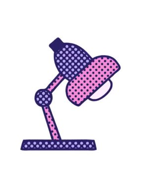 Masa lambası çizgi filminin titreyen hareketli animasyonu