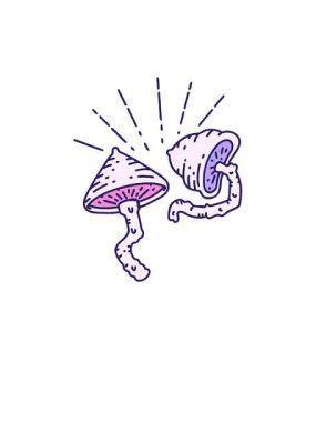 Geleneksel dövme stili mantarların canlandırmasının yükselişi ve yüzdürülmesi