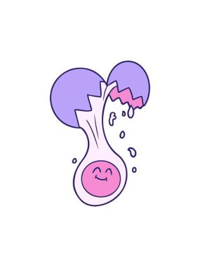 Dikkat çekici çizgi film yumurta sarısı animasyonu