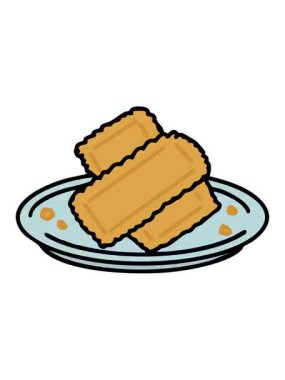 Tabaktaki Brezilya usulü kızarmış pastel renklerin titreşimli animasyonu