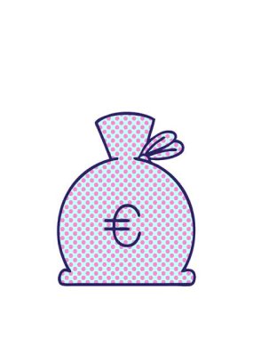 Bir çanta dolusu para dizaynının animasyonunu genişletiyor.