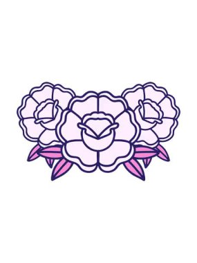 Bir buket çiçeğin canlandırma efektini pikselleştir