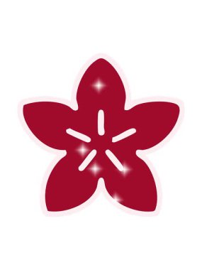 Basit Japon tarzı çiçek tasarımının simli etkisi