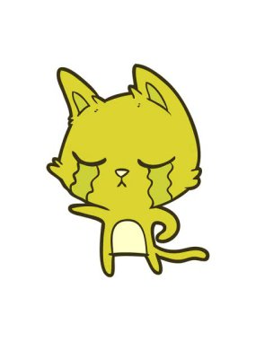 Ağlayan çizgi film kedisinin renk canlandırması değişiyor