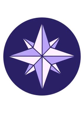 Geleneksel dövme yıldızı grafiğinin pixelize etkisi