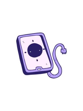 Çizgi film cep telefonu aygıtının gösterişli satış animasyonu