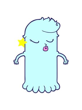 Parıldayan yıldızlar çizgi filmdeki sevimli hayaletin animasyonunu etkiler.