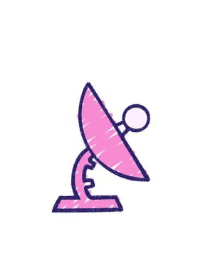 Radar Tabağı Tebeşir Çiziminin yanıp sönen radyal çizgileri