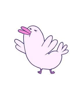 Bir retro kuşun çizgi filminin yükselişi ve yüzüşü