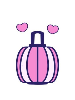 Geleneksel Japon tarzında fener asılan bir kağıdın dönen kalp animasyonu