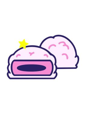 Parlayan yıldızlar geleneksel Japon tatlısının animasyonunu etkiler.