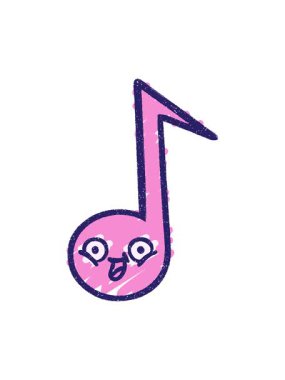 Müzik Notası Tebeşir Çiziminin canlandırmasını bob ve duraklat