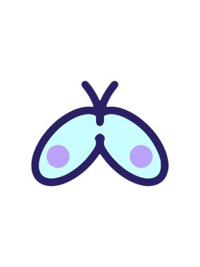 Basit ve sevimli kelebek tasarımının animasyonunu salla ve durdur