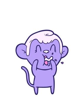 Çılgın çizgi film maymununun animasyonunu genişletiyorum.