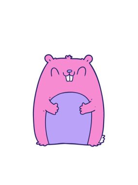 Çizgi film Mutlu Sincap 'ın yanıp sönen radyal çizgileri