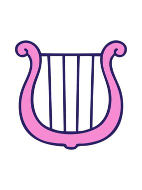 Altın arp 'ın tatlı çizgi filminin hareketli animasyonu