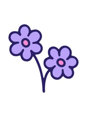 Basit bir çiçek tasarımının dönen hareketli animasyonu