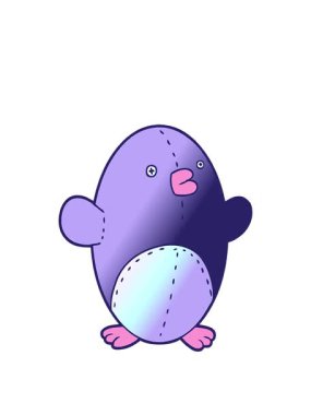 Oyuncak penguen çizgi filminin animasyonunu genişletiyorum.