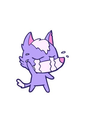 Yanıp sönen radyal çizgiler Ağlayan Kurt çizgi filminin animasyonu