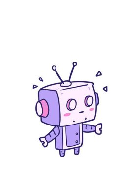 Sıçrama hareketli sevimli çizgi film sürpriz robotu