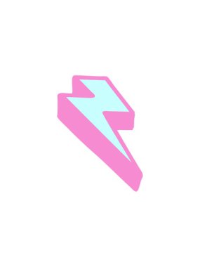 Aydınlatma cıvatasının ikonik dövme biçiminin canlandırma efekti