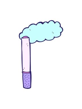 karikatür sigara animasyonunun efekti