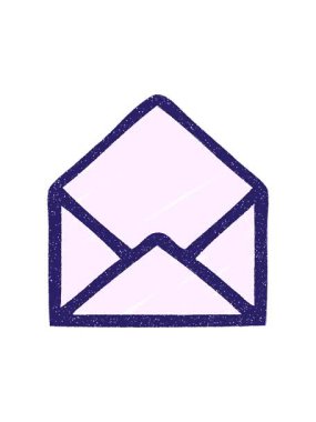 Boş Zarf Tebeşiri Çiziminin basınçlı canlandırması