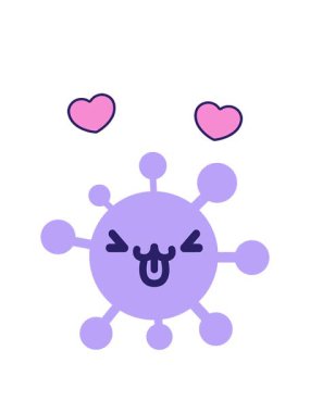 Sevimli hayvan virüsünün dönen kalp animasyonu