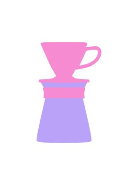 Damlayan kahve makinesinin hareketli animasyonu