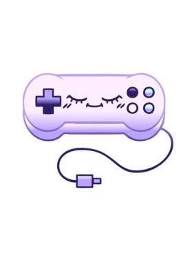 bir oyun denetleyicisinin gradyan gölgelendirilmiş çizgi filminin canlandırmasını çalıştır