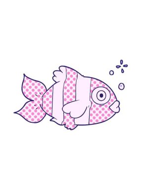 Egzotik bir balığın titreşimli hareketi