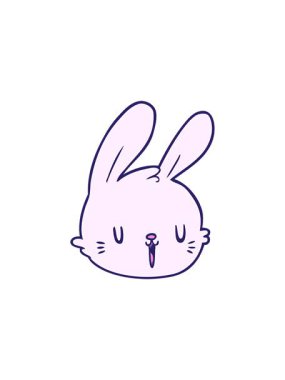 Tavşan yüzünün yıldız patlaması etkisi animasyonu