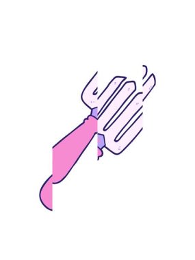 Çizgi film çatalının bölünen hareketi