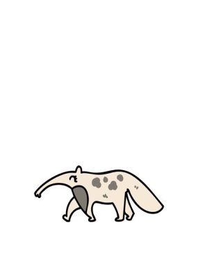 Brezilya 'da yürüyen dev bir karıncayiyenin hareketli animasyonu