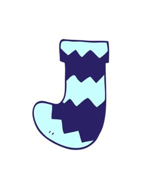 Yılbaşı çorabının karalamalarının hareketli animasyonları