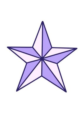 vibrating motion animation of tattoo star symbol